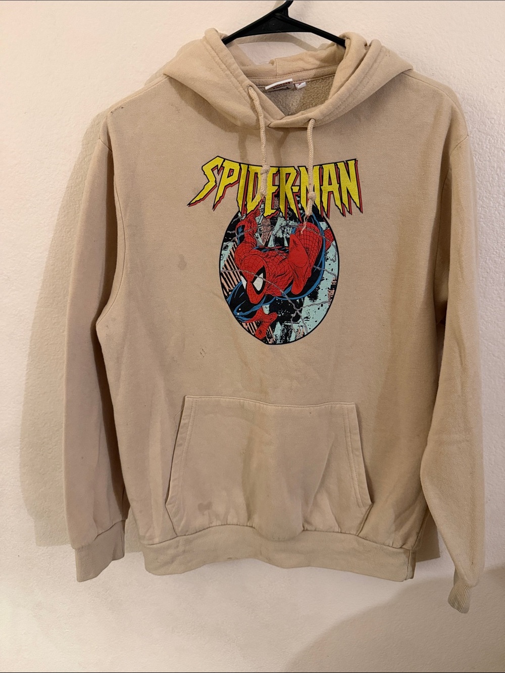Marvel Spider-Man Graphic Hoodie - Beige